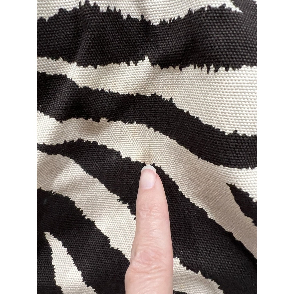 Michael Kors Zebra Print Large Canvas & Leather Shoulder Bag Designer Handbag‎ - Picture 6 of 15